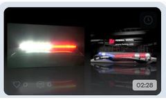Federal Signal Valor Lightbar Flash Patterns with Optional White Light Capability - Video