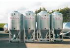 Lewis - Model 1.5 Tonne - Galvanized Tote Bins for Agricultural Feed Handling
