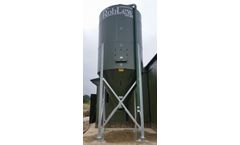 Lewis - Galvanised Meal Silo for Agricultural Storage