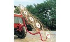 Industrial Mec Abbriata Mario - Model Star- AM4R Series - 4-5-6 Wheels Rakes