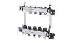 Oventrop Multidis - Model SF - Presettable Heating Circuit Manifold Optionally with Flow Indicators