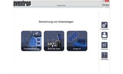 Oventrop - Version OVsol - Graphical User Interface