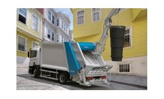 HidroMak - Model V400 - Rear Loading Waste Compactor with Crane in Rear