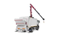 HidroMak - Rear Loading Hydraulic Garbage Compactor Equipped with Overhead Crane