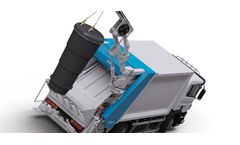 HidroMak - Model HV400 - Rear Loading Garbage Compactor with Crane in Rear