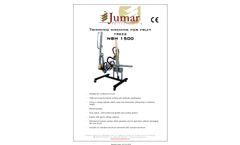 Jumar - Model NBH 1500 - Trimming Machine for Fruit Trees - Brochure