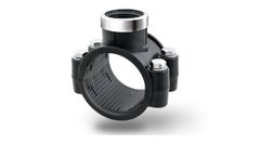 Poelsan - Durable Galvanized Bolt Clamp Saddle with Reinforcing Ring - Ideal for Underground Applications