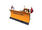 Argnani Monti - Hydraulic Snowplough Strong for Tractor 50 HP