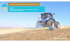 V4TI | Three-section vibrocultivator with 4 rows of anchors with hydraulic tipping | May SRL - Video