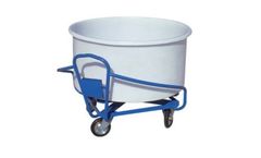 Polidas - Model STA 70 - Polyethylene Cylindrical Textile Trolleys