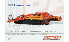 Pasto-Elia - Model Tornado - T Series - Towed Combined Cultivators - Brochure
