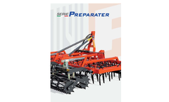 Pasto-Elia - Model Preparater PTR - Sowing Tillers Seed Bed Cultivators with 5 Rows- Brochure