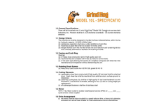 Grind Hog - Model 10L - Comminutors - Brochure