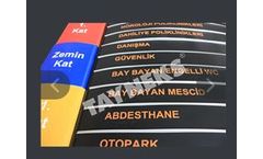 Tayneks - Model 4U0545 - Braille Tactile Information Signboards