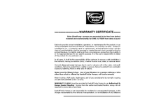 Solar Slow Pump Warranty Information  Brochure
