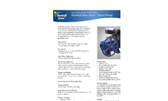 Solar Force Piston Pump Performance Sheet