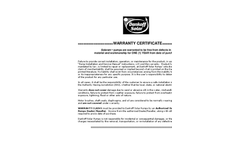 Solaram Surface Pump Warranty Information  Brochure