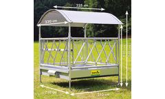 Patura - Model 303532 - Rectangular Feeder with Diagonal Feed Front for Hornless Cattle
