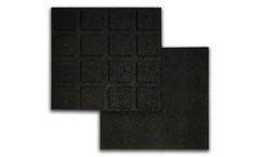 Model Black 4pk - Rubber Tile