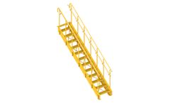 Lapeyre - Model IND-CSY-O-100-36BG - Industrial Metal Stairs