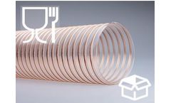 Flexadux - Model P 7 OL PU Food - Medium Weight and Flexible Polyurethane Ducting Hoses
