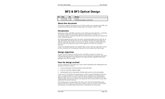 BF Sensor Optical Design - Technical Note