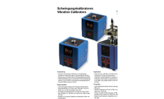 Model VC21D - Vibration Calibrator Brochure