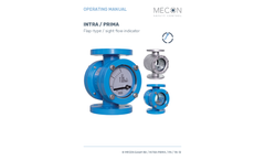 INTRA / PRIMA - Flap-Type / Sight Flow Indicator - Datasheet