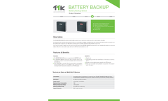 TTK - Battery Backup Datasheet 2018