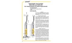 SGE-25S and SGE-25C Hydrostatic Level Probes - Data Sheet