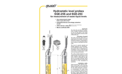 Model SGE-25C - Hydrostatic Level Probe Brochure