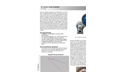 AP Inject-Aire Low NOX Burner - Datasheet