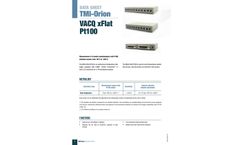TMI - Model VACQ xFlat Pt100 - Temperature Data Logger - Brochure