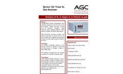 AGC - Model Series 100 - Trace N2 Gas Analysers - Brochure