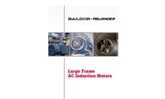 Large Frame AC Induction Motors - Brochure