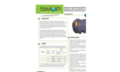 Model IBR – INR - 6009 - Reinforced Horizontal All Water Septic Tank Brochure