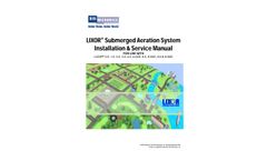 BioMicrobics - Model LIXOR - Submerged Aeration System - Installation & Service Manual