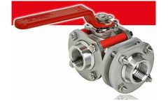 MECA-INOX - Model PS4 / PY4 - 3VTH / 3 VLH - 3 Way Ball Valve Divertor