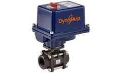 DynaQuip - Model DynaMatic E3C  Series - Carbon Steel Ball Valve with Electric Actuator