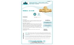 Titan - Model CV37-NB - Swing Check Valve -Brochure