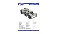 AVCO - Model Type C - Pneumatic Actuators - Datasheet
