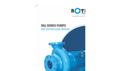 DNJ Series End suction Close Coupled Pumps - Brochure