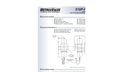 Model 510P-FL-2W - 2-Way Direct Actin High Pressure Water Regulating Valve Brochure