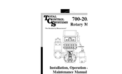 Model TCS 700 - Rotary Flow Meter Manual 