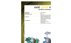 Axial Choke Valve Brochure