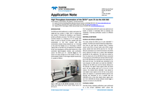 High Throughput Automation of the ÄKTA™ pure 25 via the ASX-560 - Application Note