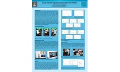 A Low Volume Injection Autosampler For ICP-MS - Application Note