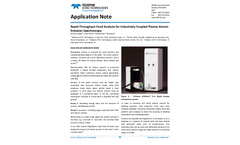Rapid‐Throughput Food Analysis for Inductively Coupled Plasma Atomic Emission Spectroscopy - Application Note