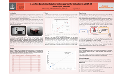 A Low Flow Desolvating Nebulizer System as a Tool for Calibration in LA-ICP-MS