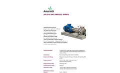 Amarinth - Model API 610 OH1 - Horizontal Centrifugal Process Pump - Brochure